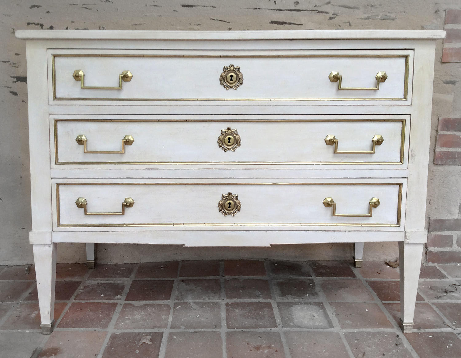 19th Century Directoire style painted commode
