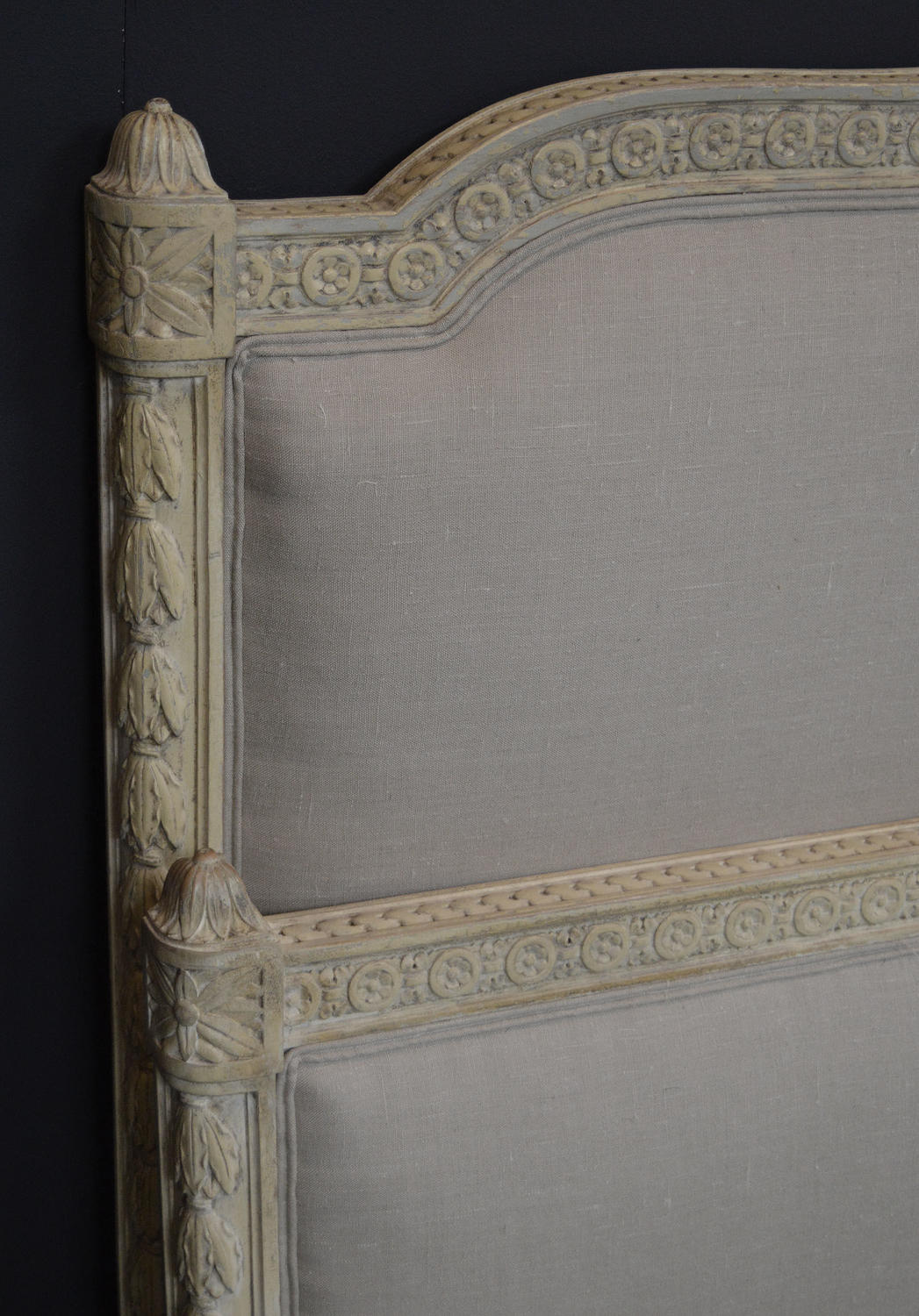 19th Century Napoleon III King-size Upholstered Bedstead