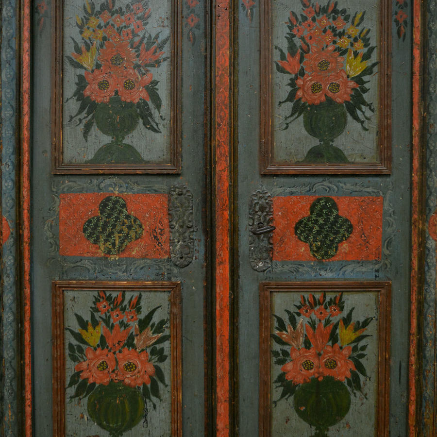 18th Century Alsace Marriage Armoire