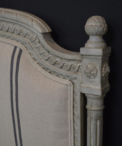 King Size Louis XVI style Upholstered Bedstead c1900-10