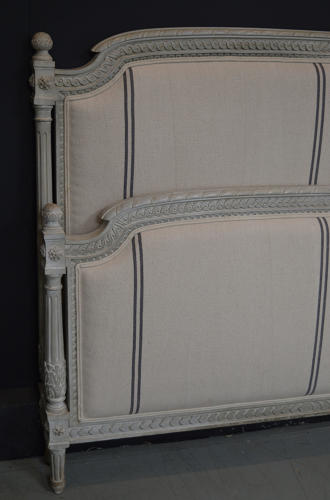 King Size Louis XVI style Upholstered Bedstead c1900-10
