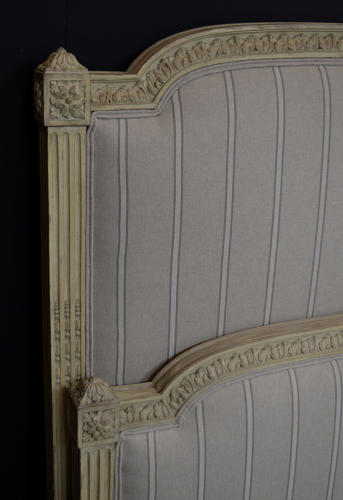 19th Century King-size Louis XVI style Upholstered Bedstead