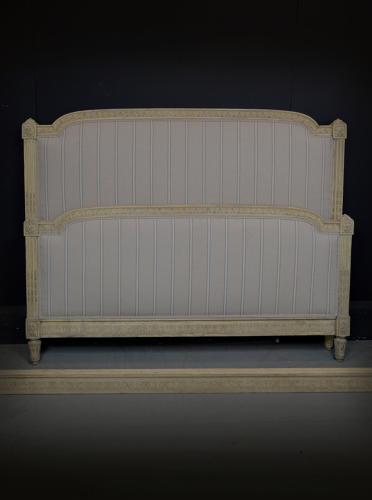19th Century King-size Louis XVI style Upholstered Bedstead