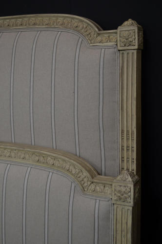 19th Century King-size Louis XVI style Upholstered Bedstead