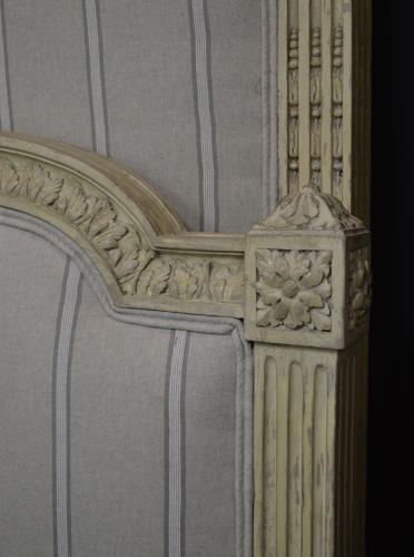 19th Century King-size Louis XVI style Upholstered Bedstead