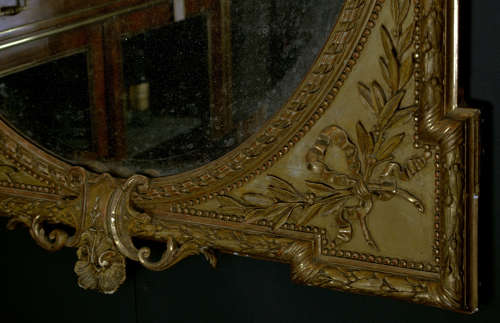 Superb early 19th Century Louis XVI style gilt mirror