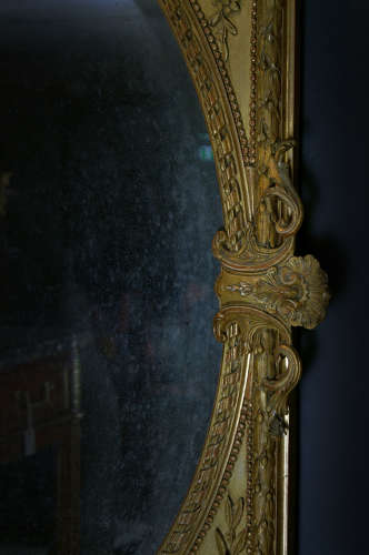 Superb early 19th Century Louis XVI style gilt mirror