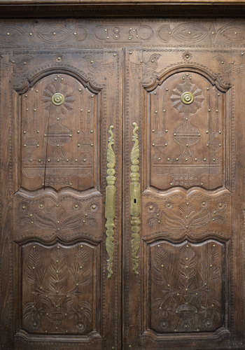 Mid 19th Century Breton Marriage Armoire