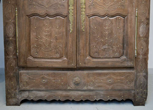 Mid 19th Century Breton Marriage Armoire