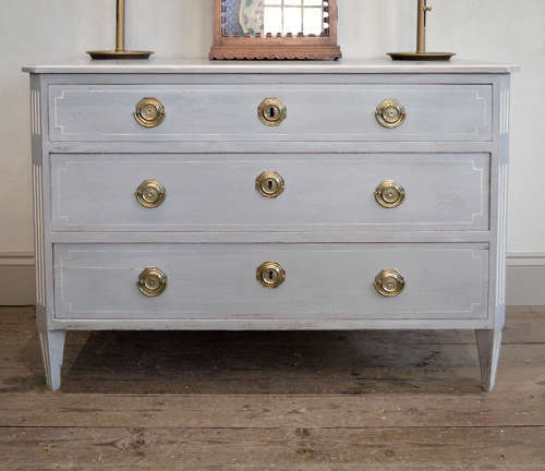 Late 18th Century Swedish Gustavian Painted Commode