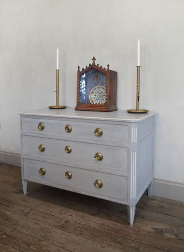 Late 18th Century Swedish Gustavian Painted Commode