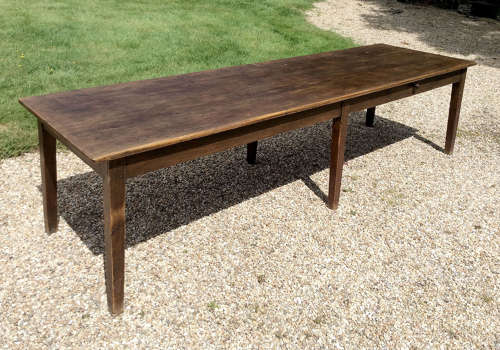 Large French farmhouse Scotts pine table