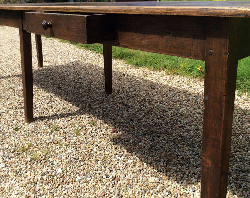 Large French farmhouse Scotts pine table