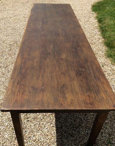 Large French farmhouse Scotts pine table
