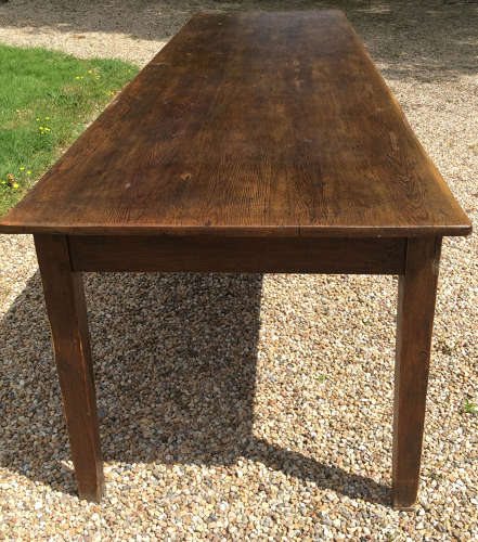 Large French farmhouse Scotts pine table