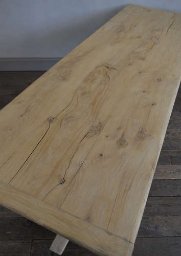 19th Century Heavy Oak Monastery table