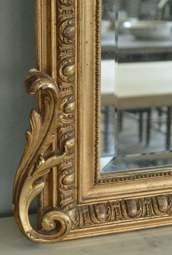 Large Mid 19th Century Napoleon III gilt mirror
