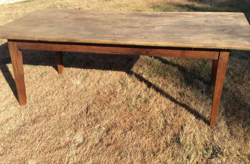 Large 19th Century weathered oak farmhouse table