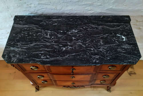 Small 19th Century Louis XVI style Inlaid Commode