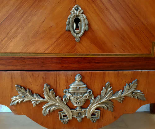 Small 19th Century Louis XVI style Inlaid Commode