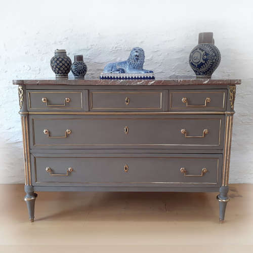 Late 18th/Early 19th Century Directoire marble top commode