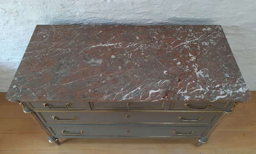 Late 18th/Early 19th Century Directoire marble top commode