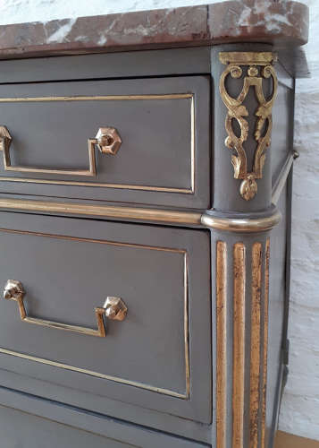 Late 18th/Early 19th Century Directoire marble top commode