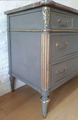 Late 18th/Early 19th Century Directoire marble top commode