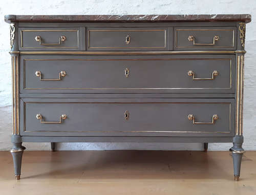 Late 18th/Early 19th Century Directoire marble top commode