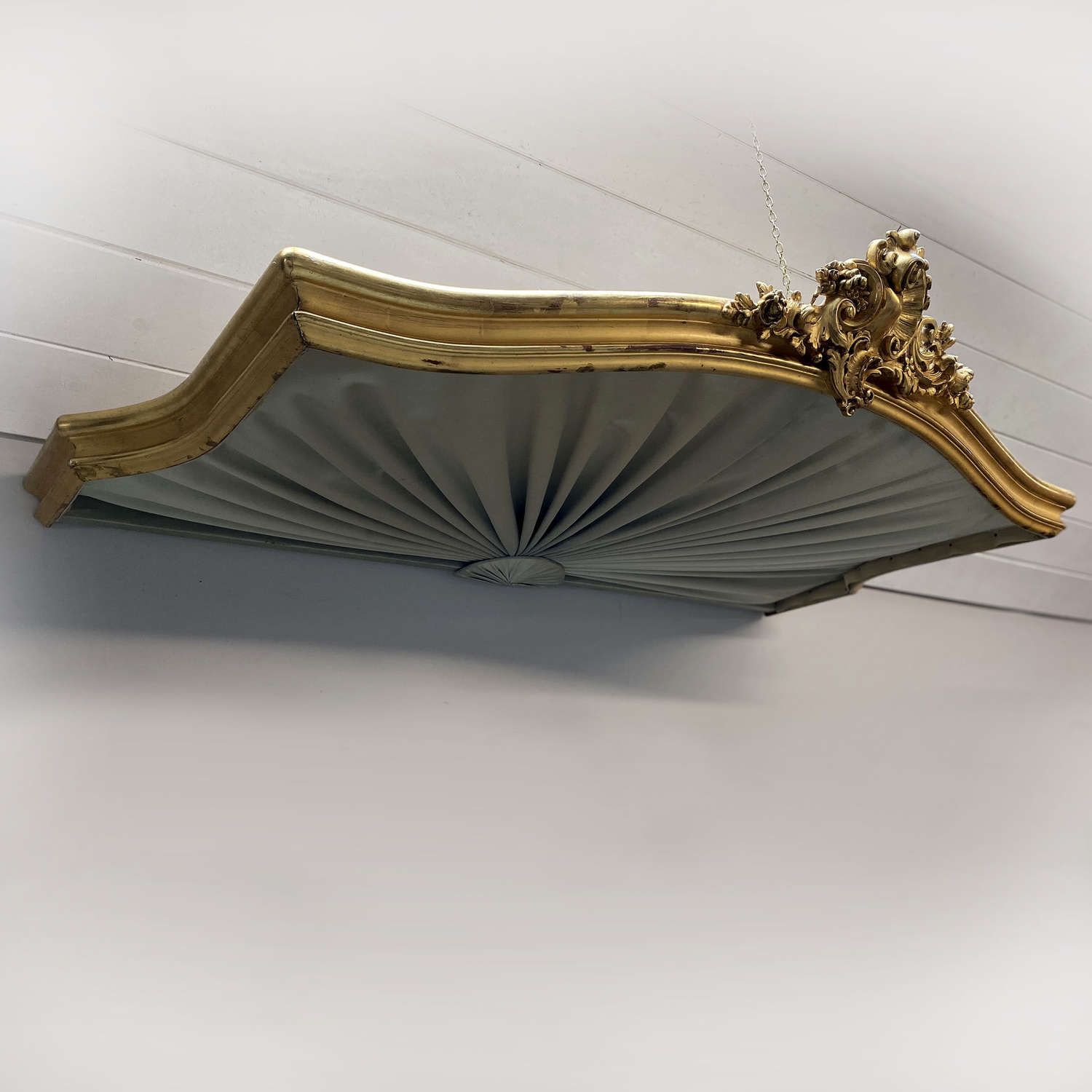 Late 19th Century Gilt Wood Bed Canopy