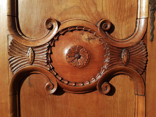 Mid 18th Century Louis XV Savoy Cherry Armoire