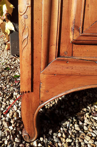 Mid 18th Century Louis XV Savoy Cherry Armoire