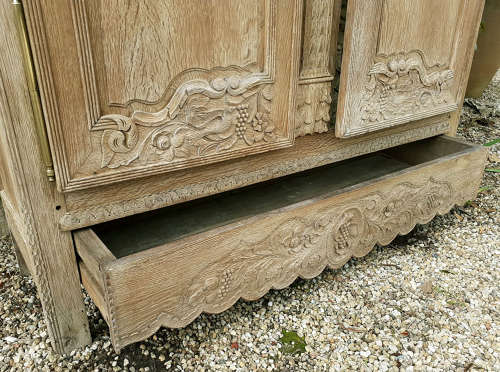 19th Century Norman Marriage Armoire