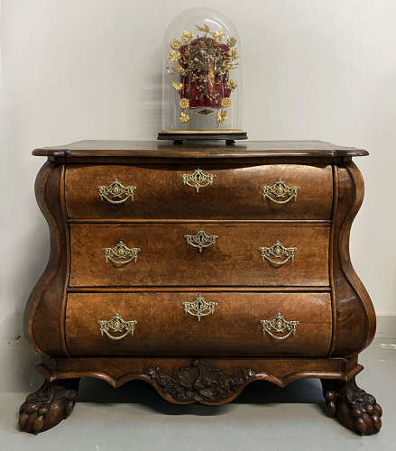 Small late 18th Century Dutch Bombe commode