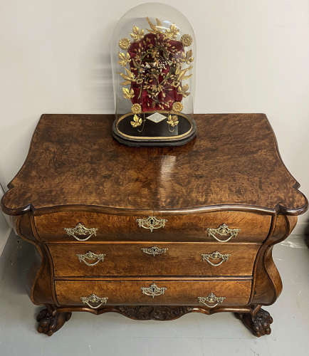 Small late 18th Century Dutch Bombe commode