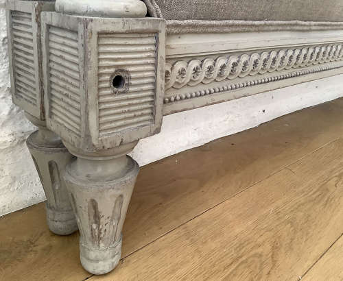 19th Century King size Louis XVI style bedstead