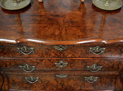 18th Century Burr Walnut Dutch Bombe Commode