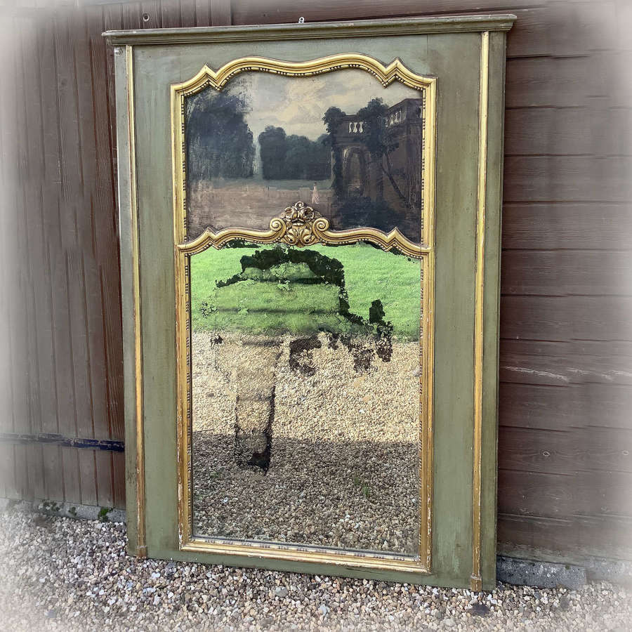 Large Late 19thC Trumeau Mirror