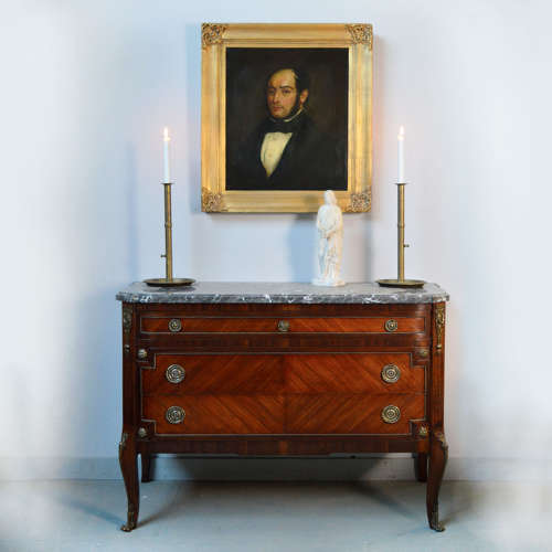 Louis XV/XVI transitional style Mahogany commode