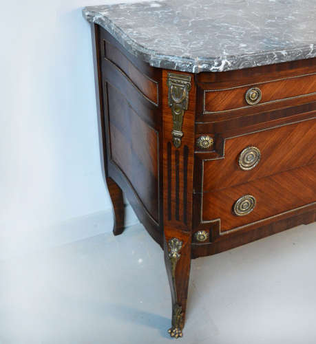 Louis XV/XVI transitional style Mahogany commode
