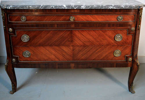 Louis XV/XVI transitional style Mahogany commode