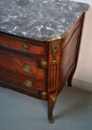 Louis XV/XVI transitional style Mahogany commode