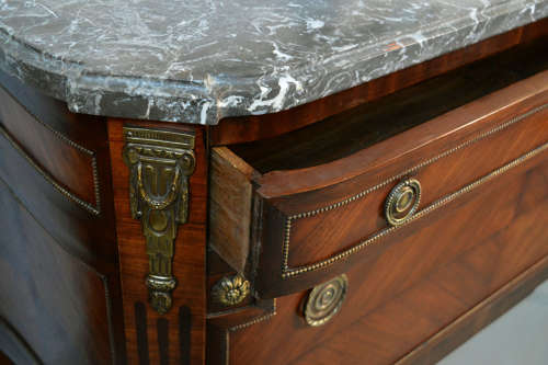 Louis XV/XVI transitional style Mahogany commode