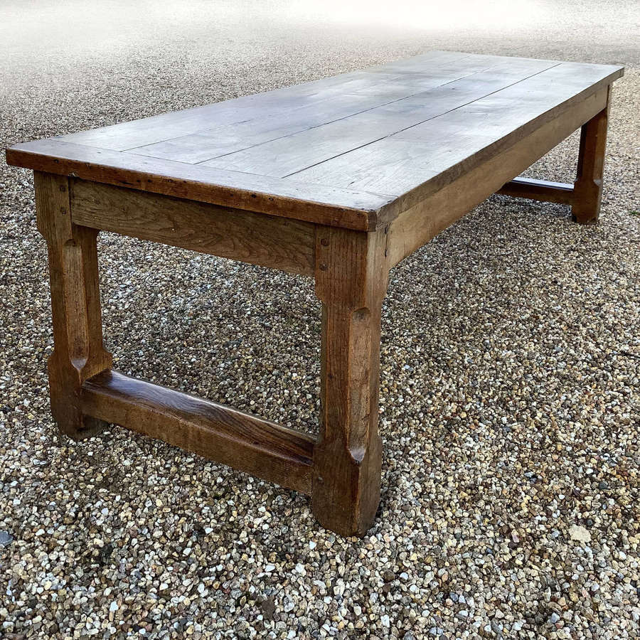 Exceptional Large 19th Century Oak Refectory Table
