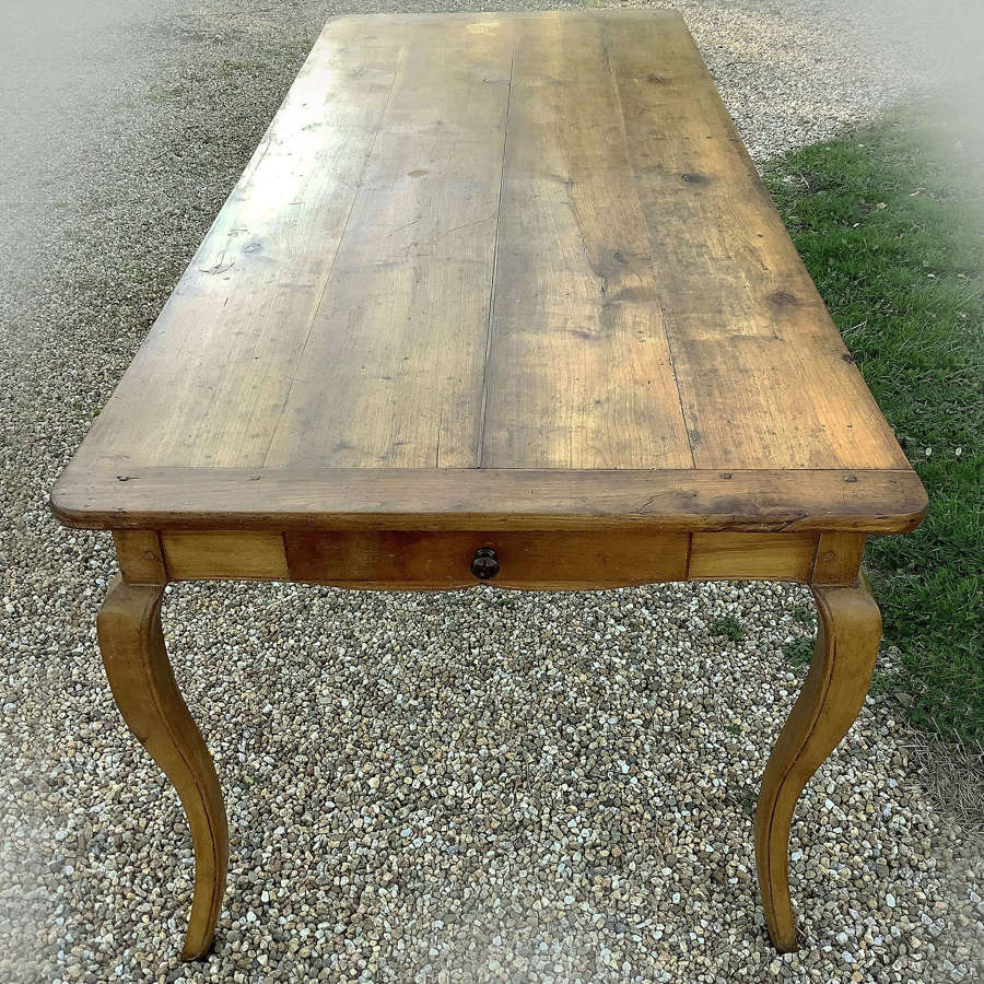 Large 19th Century cherry Louis XV style table