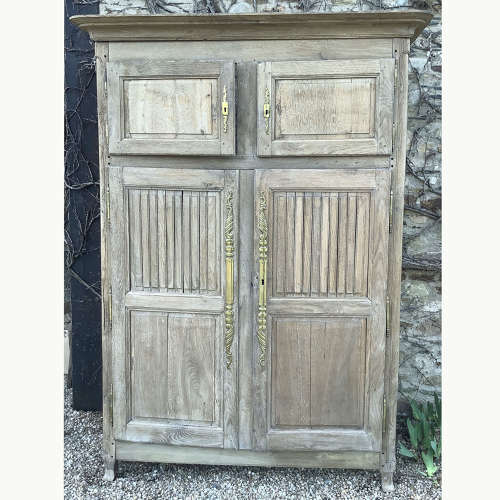 Rare late 18thC Normandy Oak Fromagerie Armoire