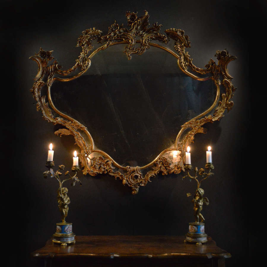 19th Century Italian Gilt-wood mirror
