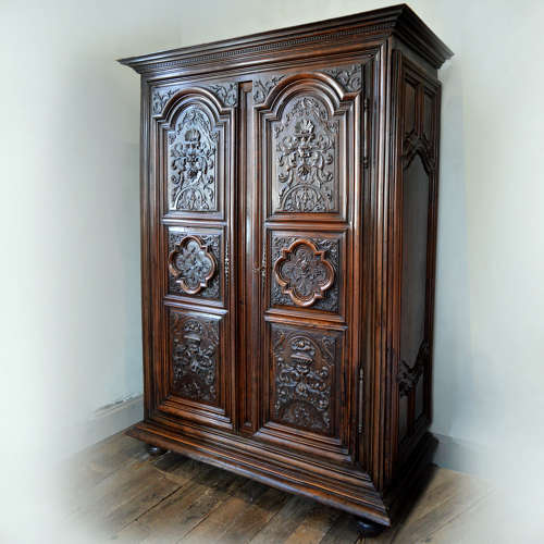 Large 18th Century Louis XIV walnut armoire
