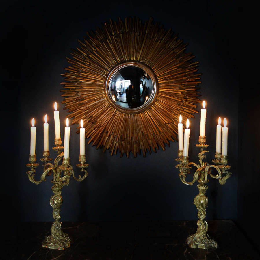 Fine pair of mid 19th Century Louis XV stryle candelabra