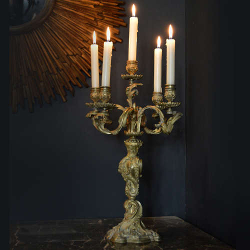 Fine pair of mid 19th Century Louis XV stryle candelabra